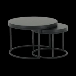 Ygo Salontafel Set van 2 SIGNA Nox Zwart| Salontafels & Bijzettafels