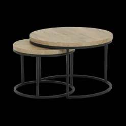Ygo Salontafel Set van 2 SIGNA Scarlet Oak| Salontafels & Bijzettafels