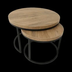Ygo Salontafel Set van 2 SIGNA Scarlet Oak| Salontafels & Bijzettafels