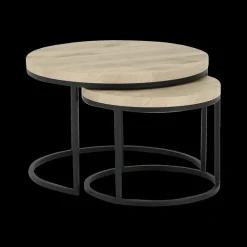 Ygo Salontafel Set van 2 SIGNA Canyon Oak| Salontafels & Bijzettafels