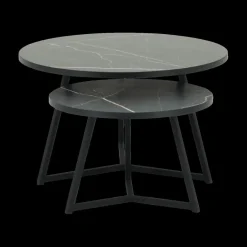 Ygo Salontafel Set van 2 ZYAN Marble Bromo| Salontafels & Bijzettafels