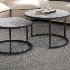 Ygo Salontafel set VINNIE Grijs| Salontafels & Bijzettafels