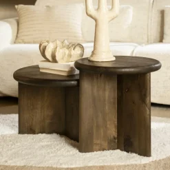 Ygo Salontafel SOPRANO Ø80 Mango| Salontafels & Bijzettafels