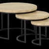 Ygo Salontafel STEVIE 3-delig Natur| Salontafels & Bijzettafels