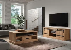 Ygo Salontafel VERDUN Scarlet Oak B125| Salontafels & Bijzettafels