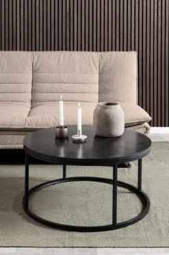 Ygo Salontafel VICARI Melamine Marmer Zwart| Salontafels & Bijzettafels