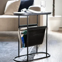 Ygo Salontafel/Krantenbak EGGIS Met. Zwart| Decoratieve Opbergers|Salontafels & Bijzettafels