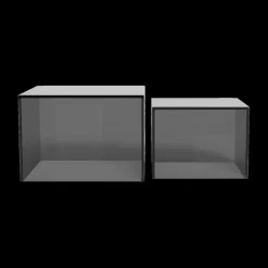 Ygo Salontafelset LIVA Glass Smoked| Salontafels & Bijzettafels