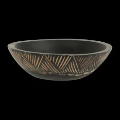 Ygo Schaal LICHI L Mango Dk. Bruin| Woondecoratie