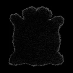 Ygo Schapenvacht NORTH 40 Black| Tapijten