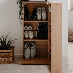 Ygo Schoenenkast EMILIO Artisan Eik B50| Schoenkasten & Rekken