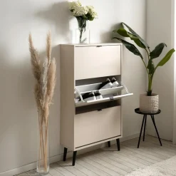 Ygo Schoenenkast MADDIE Cappuccino B70| Schoenkasten & Rekken