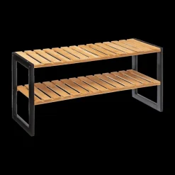 Ygo Schoenenrek BLACKWOOD Bamboe/Metaal| Schoenkasten & Rekken