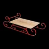 Ygo Serveerplateau FRIDLI Sleevorm Hout/Metaal Rood| Kerst