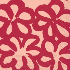 Ygo Servet JATTIKUKKA S/20 Roze| Tafellinnen & -Textiel
