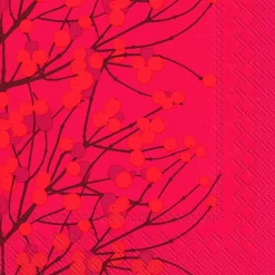 Ygo Servet LUMIMARJA S/20 Rood| Tafellinnen & -Textiel