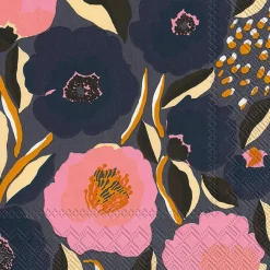 Ygo Servet ROSARIUM S/20 Blauw/Roze| Tafellinnen & -Textiel