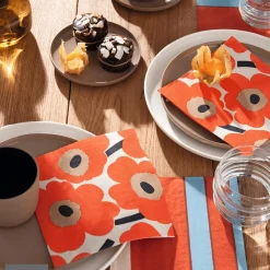 Ygo Servet UNIKKO S/20 Oranje/Groen| Tafellinnen & -Textiel