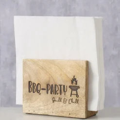 Ygo Servethouder BBQ-PARTY Mango Bruin| Tafelaccessoires