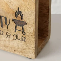 Ygo Servethouder BBQ-PARTY Mango Bruin| Tafelaccessoires