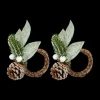 Ygo Servetring S/2 DENRY Besneeuwde Tak| Tafelaccessoires