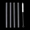 Ygo Set 4 Korte Cocktailrietjes RVS Zwart| Aperitief & Wijn