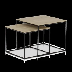 Ygo Set van 2 bijzettafels MIC Fresh Oak| Salontafels & Bijzettafels
