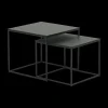 Ygo Set van 2 bijzettafels MIC Noir| Salontafels & Bijzettafels