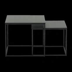 Ygo Set van 2 bijzettafels MIC Noir| Salontafels & Bijzettafels