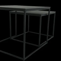 Ygo Set van 2 bijzettafels MIC Noir| Salontafels & Bijzettafels