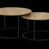 Ygo Set van 2 salontafels EDUARD Mango| Salontafels & Bijzettafels