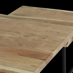 Ygo Set van 2 salontafels ETHAN Massief Acacia naturel| Salontafels & Bijzettafels