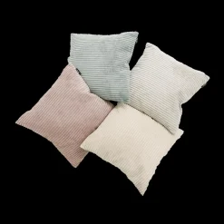 Ygo Sierkussen MILLY Ribfluweel Lichtgrijs| Sierkussens & Plaids