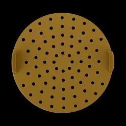 Ygo Silicone Bakmat Airfryer AIRY Rond Oker| Kookaccessoires|Bakaccessoires