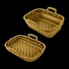Ygo Silicone Bakvorm Airfryer AIRY Rechthoek Oker| Kookaccessoires|Bakaccessoires