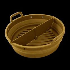 Ygo Silicone Bakvorm Airfryer AIRY Rond Oker| Kookaccessoires|Bakaccessoires