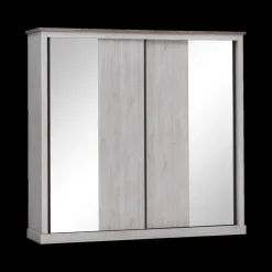 Ygo Slaapkamer JASNA: Kleerkast Schuifdeuren B225 + Bed 160x200 + 2x Nachttafel| Slaapkamers