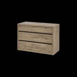 Ygo Slaapkamer LAFON: Kleerkast 245cm + Bed 160x200 + Commode + 2x Nachttafels| Slaapkamers