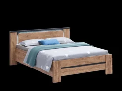 Ygo Slaapkamer PIPPA: Kleerkast 220cm + Bed 180x200 + 2x Nachttafel B58| Slaapkamers