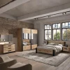 Ygo Slaapkamer ROSALIND: Kleerkast B245 + Bed 180x200 + Commode B110 + 2x Nachttafel B53| Slaapkamers