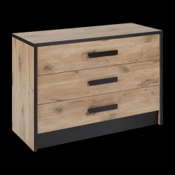 Ygo Slaapkamer ROSALIND: Kleerkast B245 + Bed 140x200 + Commode B110 + 2x Nachttafels B53| Slaapkamers