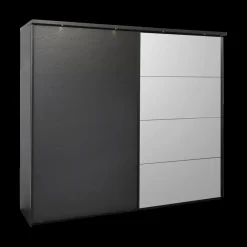Ygo Slaapkamer WATFORD: Kleerkast 245cm + Bed 160x200 + 2x Nachttafels + Commode| Slaapkamers