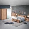 Ygo Slaapkamer ZELDA: Kleerkast 240cm + Bed 160x200 + Commode + 2x Nachttafel B58| Slaapkamers