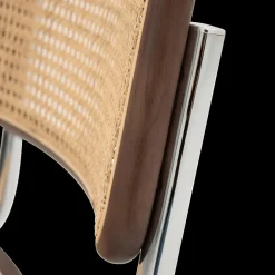 Ygo Sledestoel GUSTAV Beech Wood Canaletto / Chrome frame| Stoelen