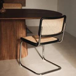 Ygo Sledestoel GUSTAV Beech Wood Black| Stoelen