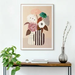 Ygo Slim Frame Wood Naturel Setting| Wanddecoratie