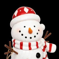 Ygo Sneeuwman BIXBY Poly Wit/Rood| Kerst