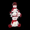 Ygo Sneeuwmanpyramide SNOWIES Wit/Rood| Kerst