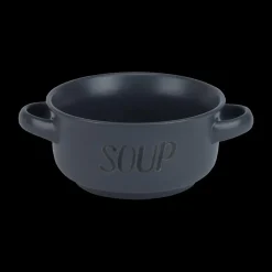 Ygo Soepkom Tekst 'Soup' Dark Grey 47cl| Servies