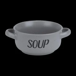 Ygo Soepkom Tekst 'Soup' Grey 47cl| Servies